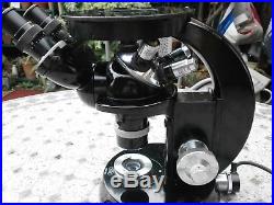 Zeiss Inverted Polarizing Ww2 Era Vintage Microscope Mikroskop Neofluar Lens