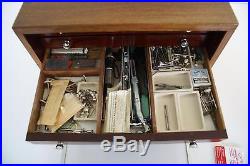 (ref165BQ) Superb Cased Vintage Dentistry Equipment Set Equipment Medical